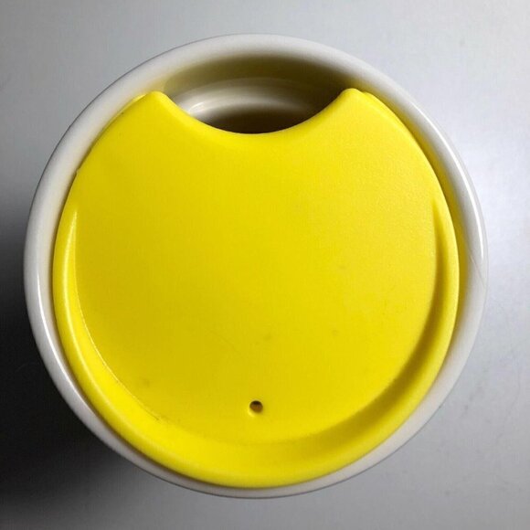 Starbucks Green Spring Black Floral Ceramic Traveler Tumbler Coffee Cup #92 - Picture 5 of 7